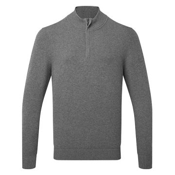 AQ048 | Men´s Cotton Blend 1/4 Zip Sweater | 01/25