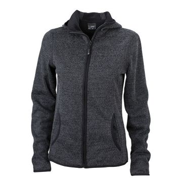 JN588 | Ladies´ Knitted Fleece Hoody | James+Nicholson