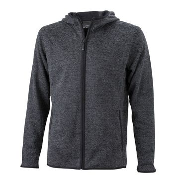 JN589 | Men´s Knitted Fleece Hoody | James+Nicholson