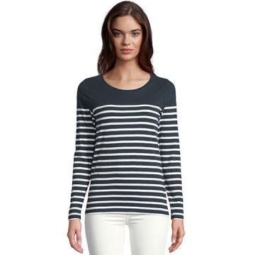 L03100 | Women´s Long Sleeve Striped T-Shirt Matelot | SOL´S