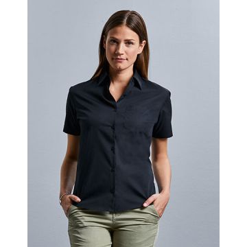 Z937F | Ladies´ Short Sleeve Classic Pure Cotton Poplin Shir